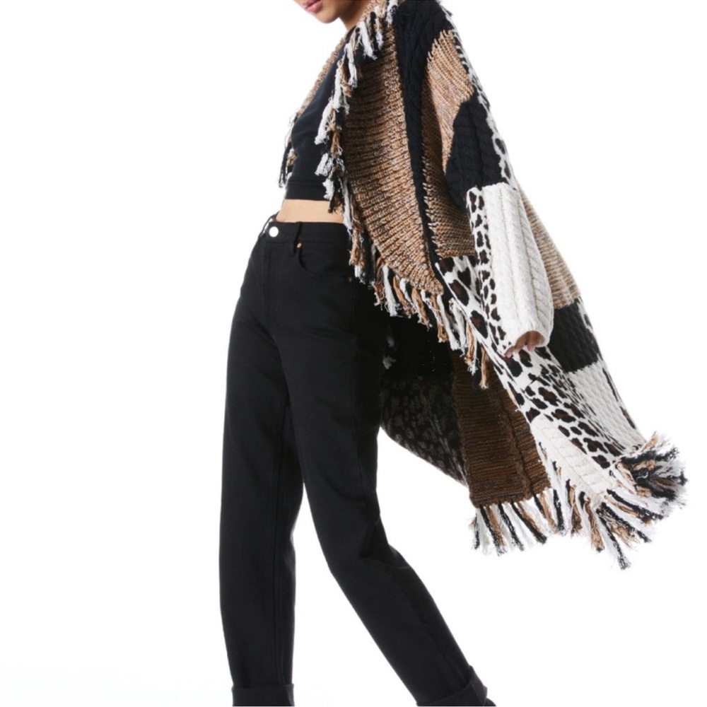 Alice And Olivia Gricelda Patchwork Cardigan Swea… - image 4